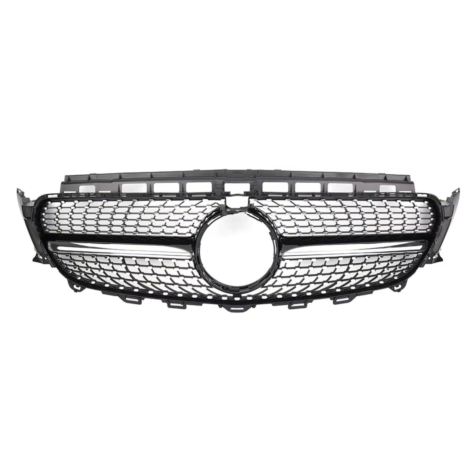 GYTTAK NierenGrill Kompatibel Mit Benz Für W213 C238 2016 2017 2018 2019 Für E180 E200 E220 E300 E350 E400 E450 Auto-Frontstoßstange Renngitter Frontgrill(Silver,Diamonds-W360) von GYTTAK