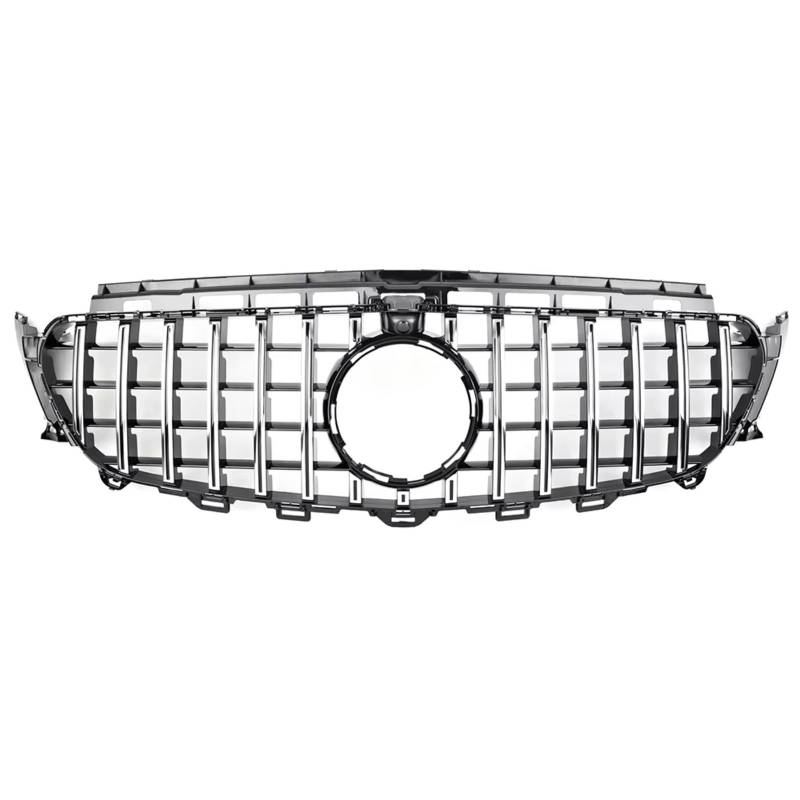 GYTTAK NierenGrill Kompatibel Mit Benz Für W213 C238 2016 2017 2018 2019 Für E180 E200 E220 E300 E350 E400 E450 Auto-Frontstoßstange Renngitter Frontgrill(Silver,GT) von GYTTAK