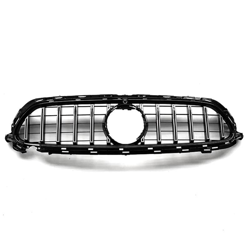 GYTTAK NierenGrill Kompatibel Mit Benz Für W213 E-Klasse 2021 2022 2023 Für E260 E300 Auto Vorne Oberer Grill Stoßstange Sportgrill Haube Mesh Grid Grill GT-Stil(Silver) von GYTTAK