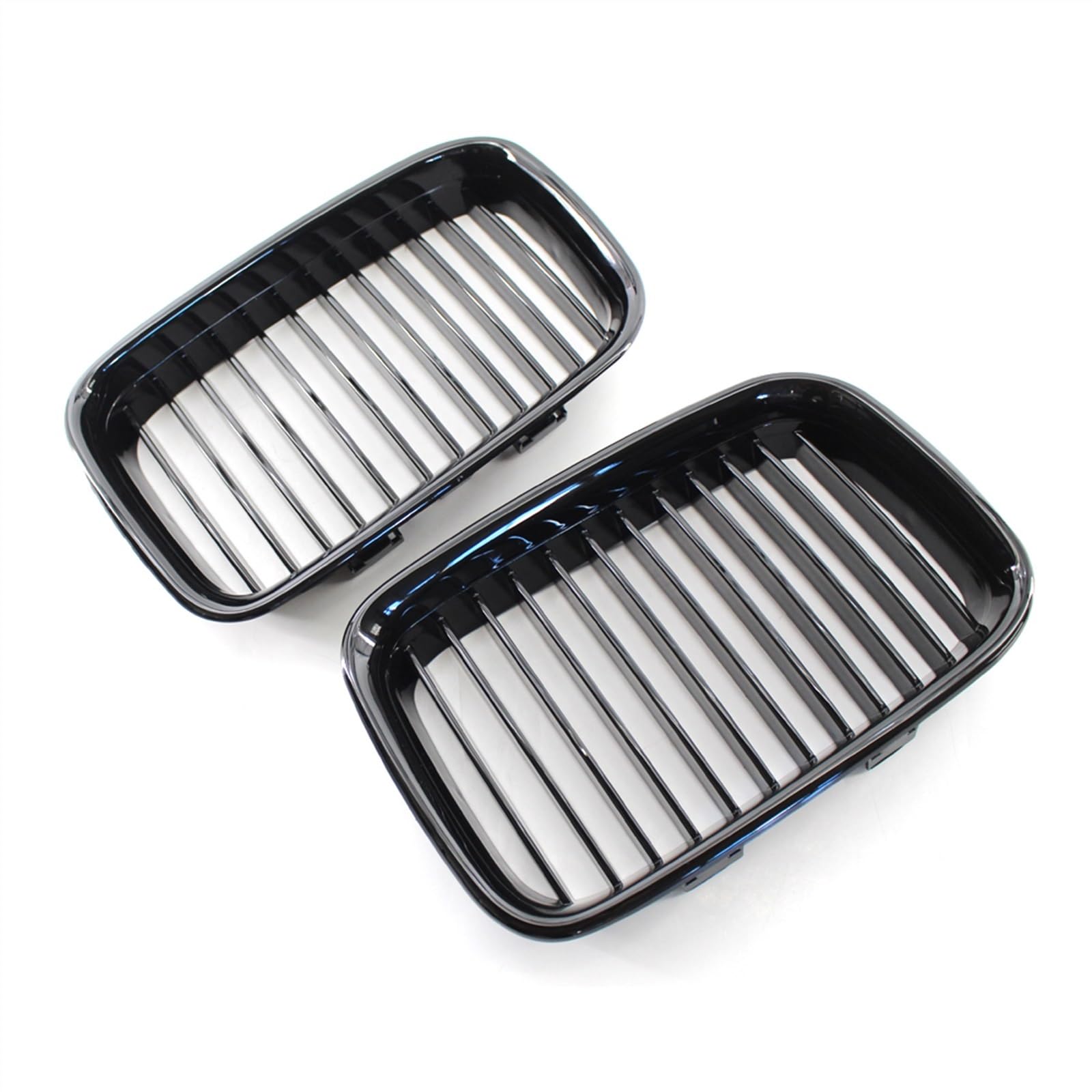 GYTTAK NierenGrill Kompatibel Mit E36 1994 1995 1996 Auto Air Intake Grill Obere Grillabdeckung Stoßstange Haube Vorne Nierengitter(Gloss Black) von GYTTAK