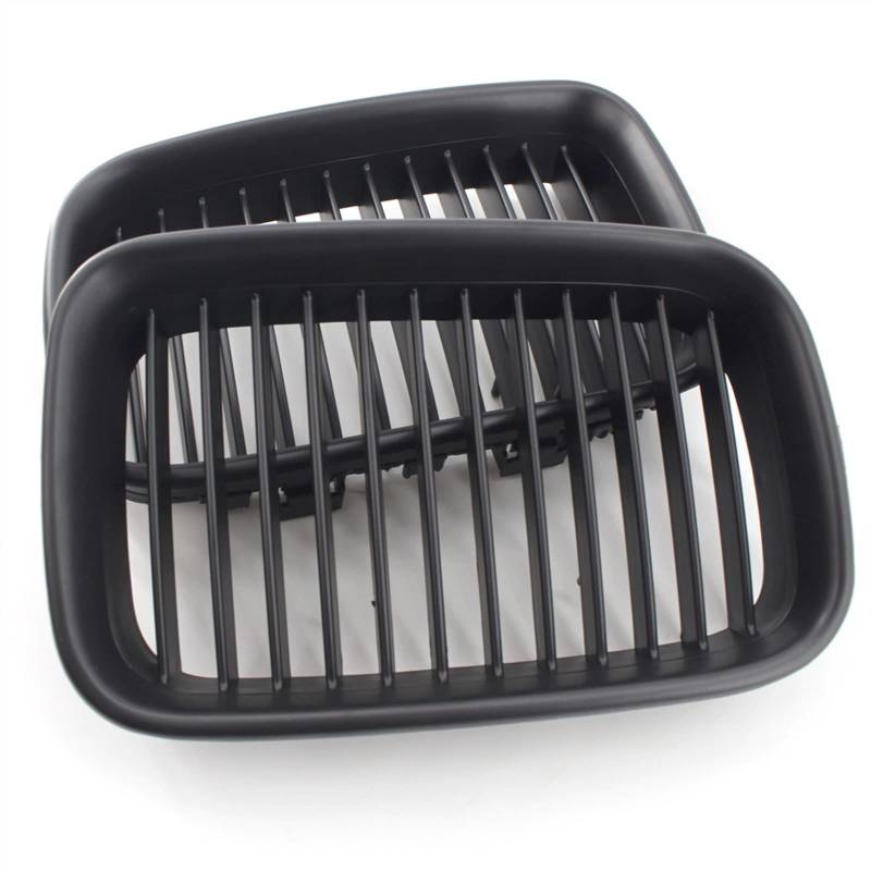 GYTTAK NierenGrill Kompatibel Mit E36 1994 1995 1996 Auto Air Intake Grill Obere Grillabdeckung Stoßstange Haube Vorne Nierengitter(Matte Black) von GYTTAK
