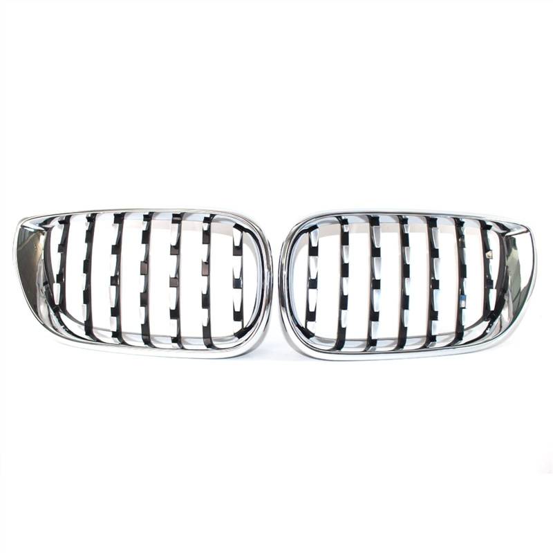 GYTTAK NierenGrill Kompatibel Mit E46 320i 325Xi 2002 2003 2004 2005 Auto Vorne Nierengitter Lufteinlass Grill Stoßstange Haube Obere Grillabdeckung(Chrome) von GYTTAK