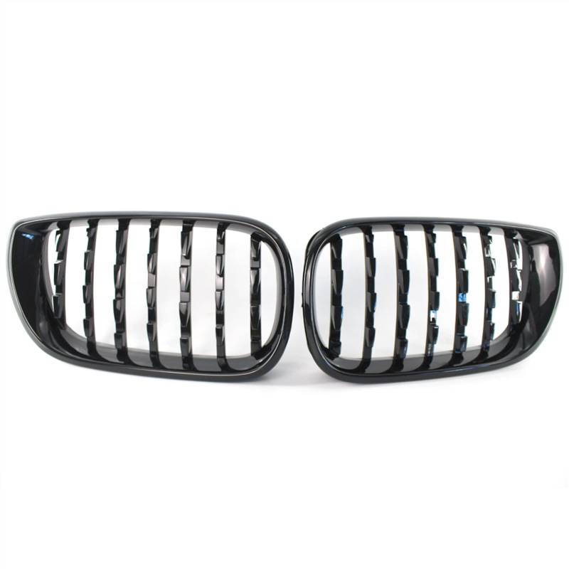 GYTTAK NierenGrill Kompatibel Mit E46 320i 325Xi 2002 2003 2004 2005 Auto Vorne Nierengitter Lufteinlass Grill Stoßstange Haube Obere Grillabdeckung(Gloss Black) von GYTTAK