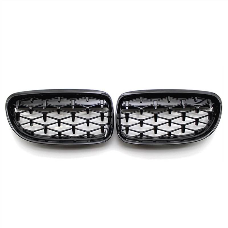 GYTTAK NierenGrill Kompatibel Mit E90 E91 2009 2010 2011 2012 Auto Vorne Niere Grill Oberer Grill Abdeckung Grill Stoßstange Haube Lufteinlass Grill(Gloss Black) von GYTTAK