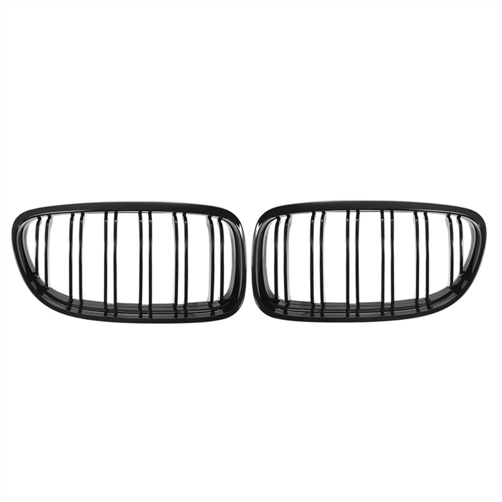 GYTTAK NierenGrill Kompatibel Mit E90 E91 2009 2010 2011 2012 Obere Kühlergrill-Abdeckung Carbon-Faser-Stoßfänger-Auto-Front-Nieren-Grill-Doppellamellen-Grill(Gloss Black) von GYTTAK