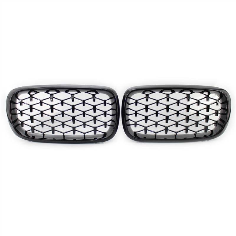 GYTTAK NierenGrill Kompatibel Mit F15 X5 F16 X6 2014 2015 2016 2017 Auto Vorne Nierengitter Oberer Grill Abdeckung Stoßstange Haube Lufteinlass Grill(Gloss Black) von GYTTAK