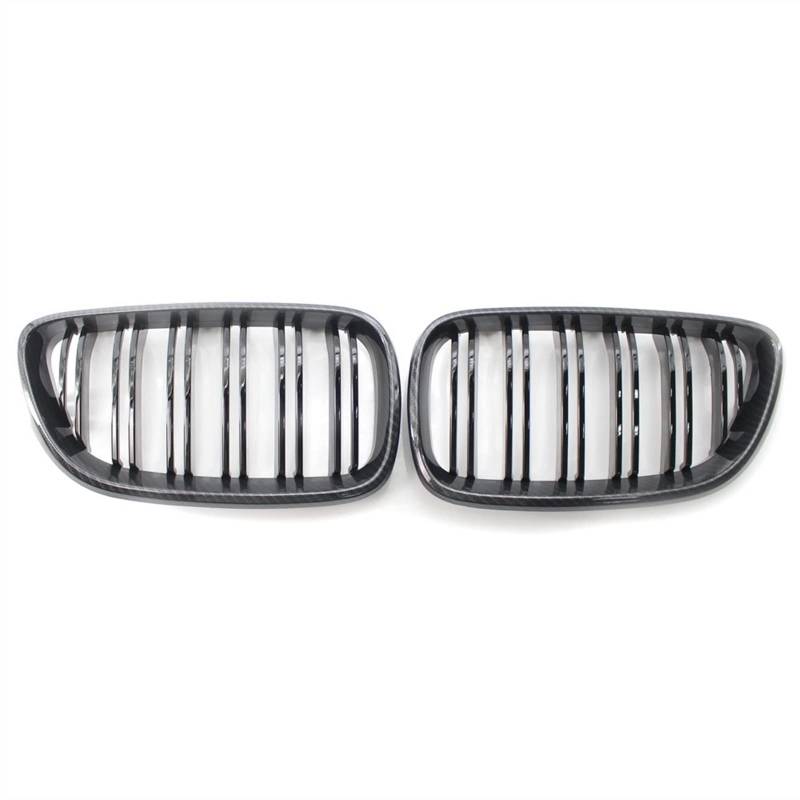 GYTTAK NierenGrill Kompatibel Mit F22 F23 M2 2014 2015 2016 2017 2018 Auto-Stoßstangenhaube Vorne Nierengitter Obergitter Abdeckung Lufteinlass Grill(Carbon Fiber) von GYTTAK