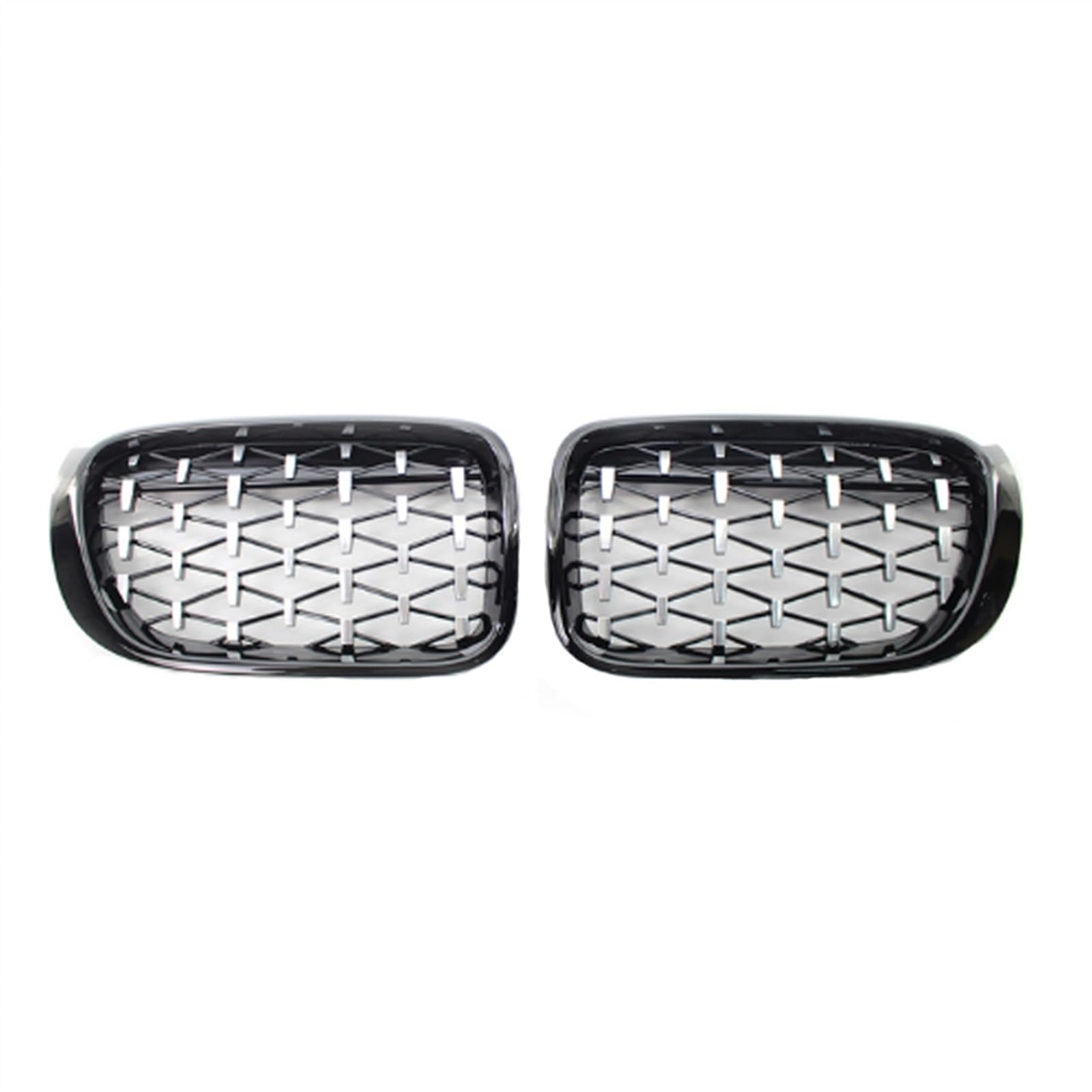 GYTTAK NierenGrill Kompatibel Mit F26 X4 F25 LCI X3 2014 2015 2016 2017 2018 Auto Lufteinlass Grill Stoßstange Haube Front Nierengitter Obere Grillabdeckung(Black Silver) von GYTTAK