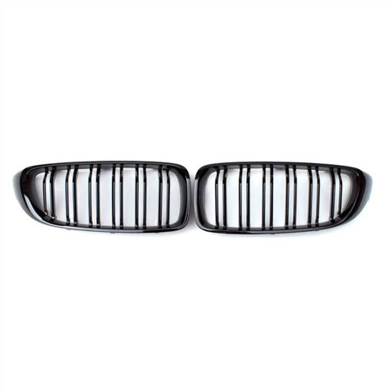 GYTTAK NierenGrill Kompatibel Mit F32 F33 F36 F80 F82 51137294813 51137294814 Auto Lufteinlass Grill Stoßstange Haube Front Nierengitter Obere Grillabdeckung(Gloss Black) von GYTTAK
