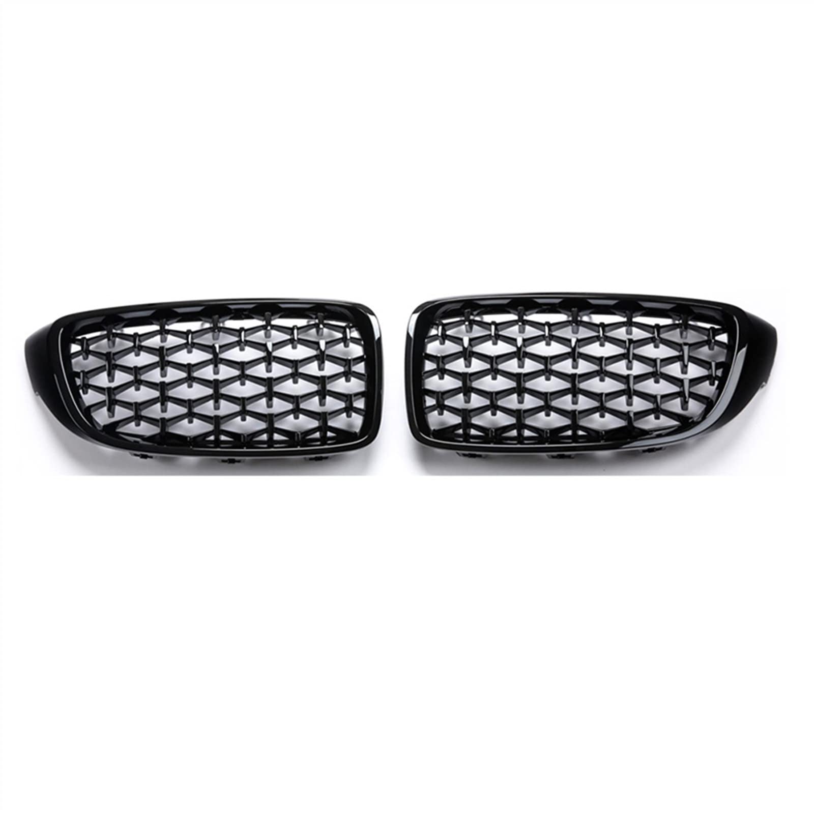 GYTTAK NierenGrill Kompatibel Mit F32 F33 F36 F80 F82 F83 M3 M4 2014 2015 2016 2017 2018 2019 2020 Auto Snap-on Front Nierengitter Stoßstange Haube(Gloss Black) von GYTTAK