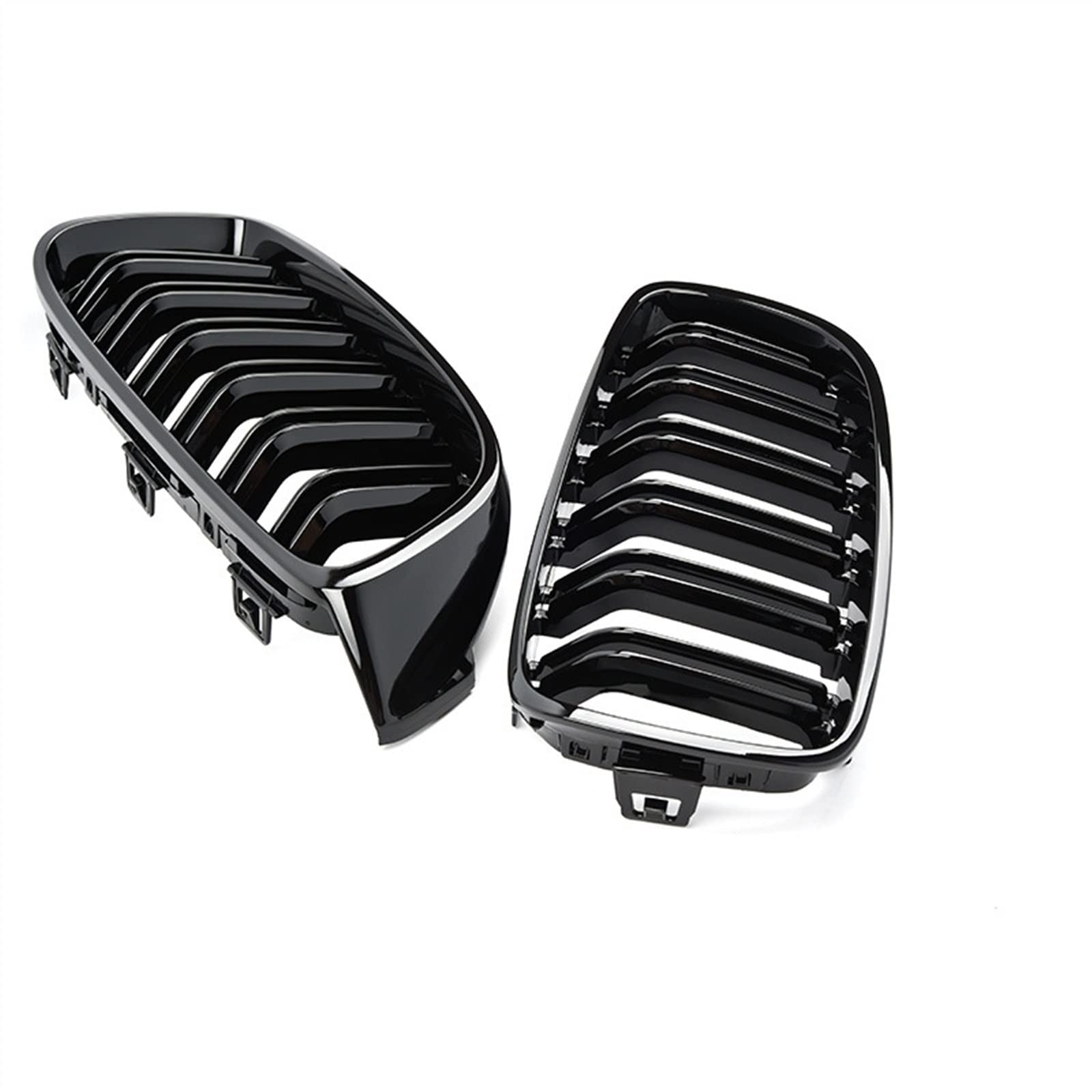 GYTTAK NierenGrill Kompatibel Mit F32 F33 F36 F82 420i 428i 435i M4 2013 2014 Nierengitter Lufteinlass Grill Auto Frontgitter Stoßstange Haube Obere Gitterabdeckung(Gloss Black) von GYTTAK