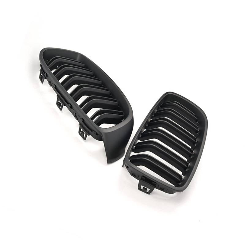 GYTTAK NierenGrill Kompatibel Mit F32 F33 F36 F82 420i 428i 435i M4 2017 2018 Nierengitter Lufteinlass Grill Auto Frontgitter Stoßstange Haube Obere Gitterabdeckung(Matte Black) von GYTTAK