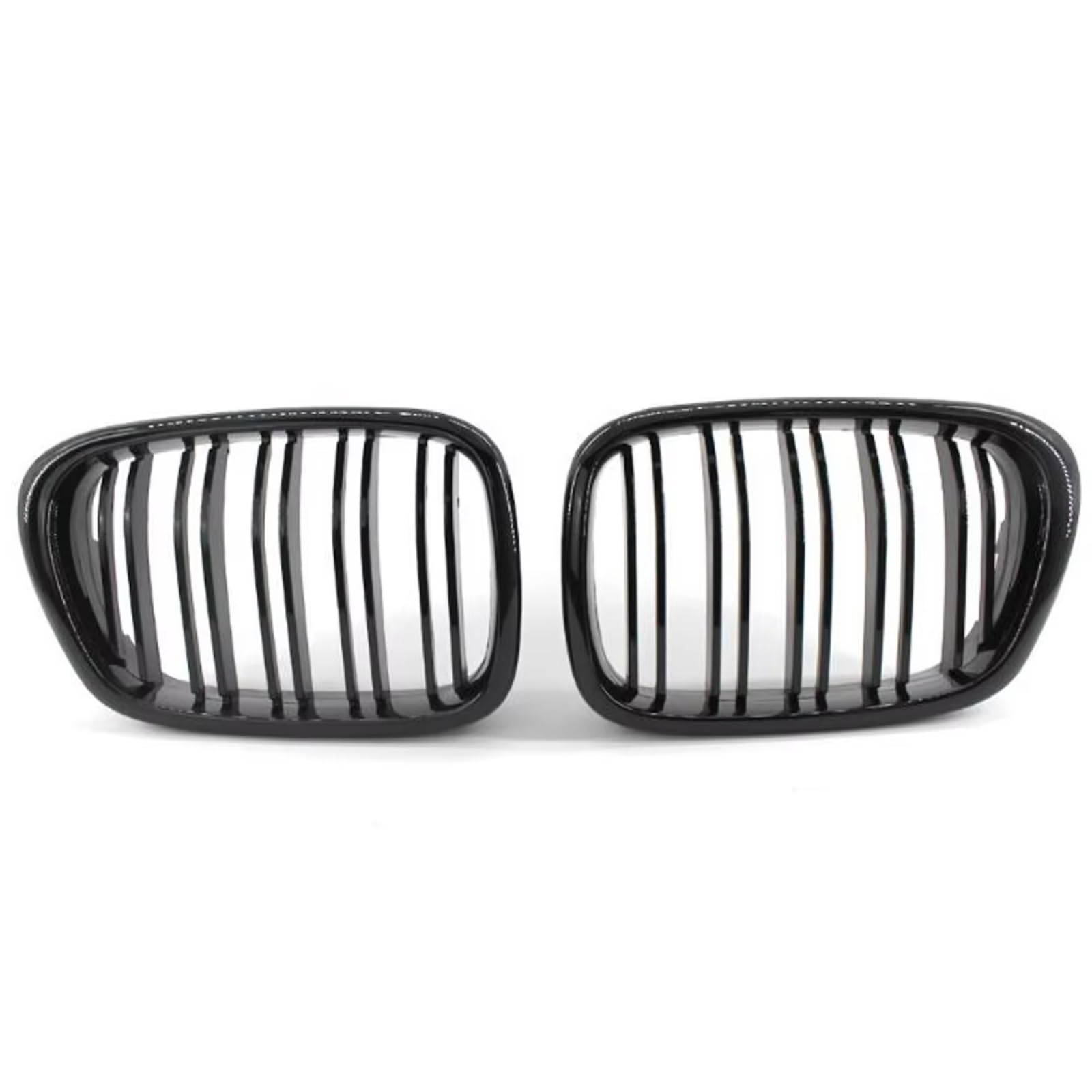 GYTTAK NierenGrill Kompatibel Mit Für E39 525i 528i 530i 535i Für M5 1997 1998 1999 2003 Auto-Frontstoßstangen-Mittelgrill Mattschwarz Breiter Nierenhaubengrill(Gloss Black,2) von GYTTAK
