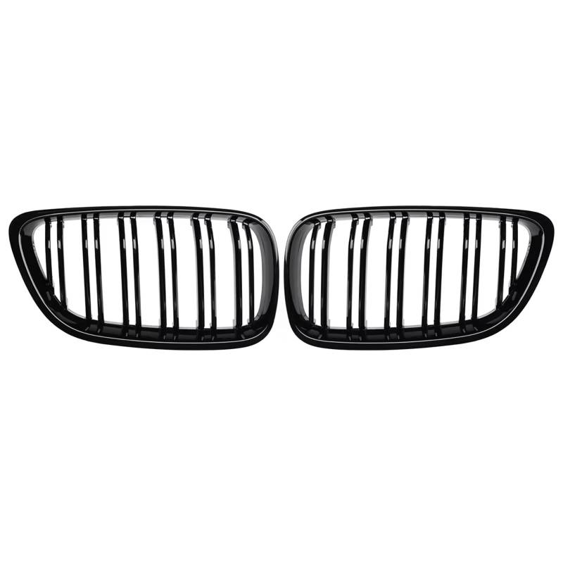 GYTTAK NierenGrill Kompatibel Mit Für F22 F23 F24 F87 M2 2 Serie 2014 2015 2016 2017 2018 Auto-Frontstoßstange Nierengitter Renngrill Doppellamellengitter von GYTTAK