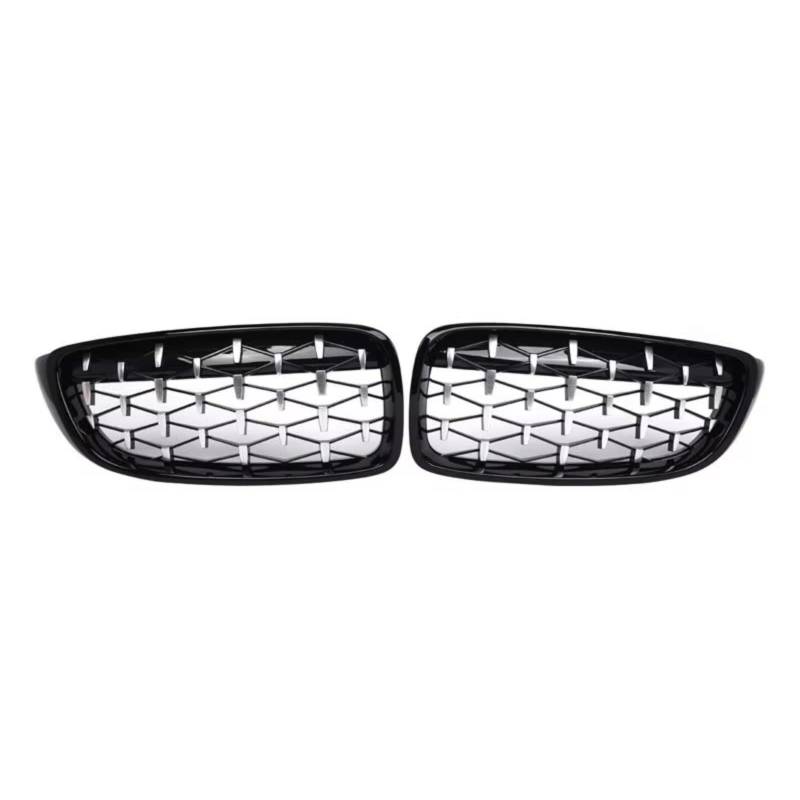 GYTTAK NierenGrill Kompatibel Mit Für F32 F33 F36 F80 F82 4 Series 2013 2014 2015 2016 2017 2018 Auto-Frontnieren-Stoßstangengrill Dual-Lamellen-Grill 51137294813(Black) von GYTTAK