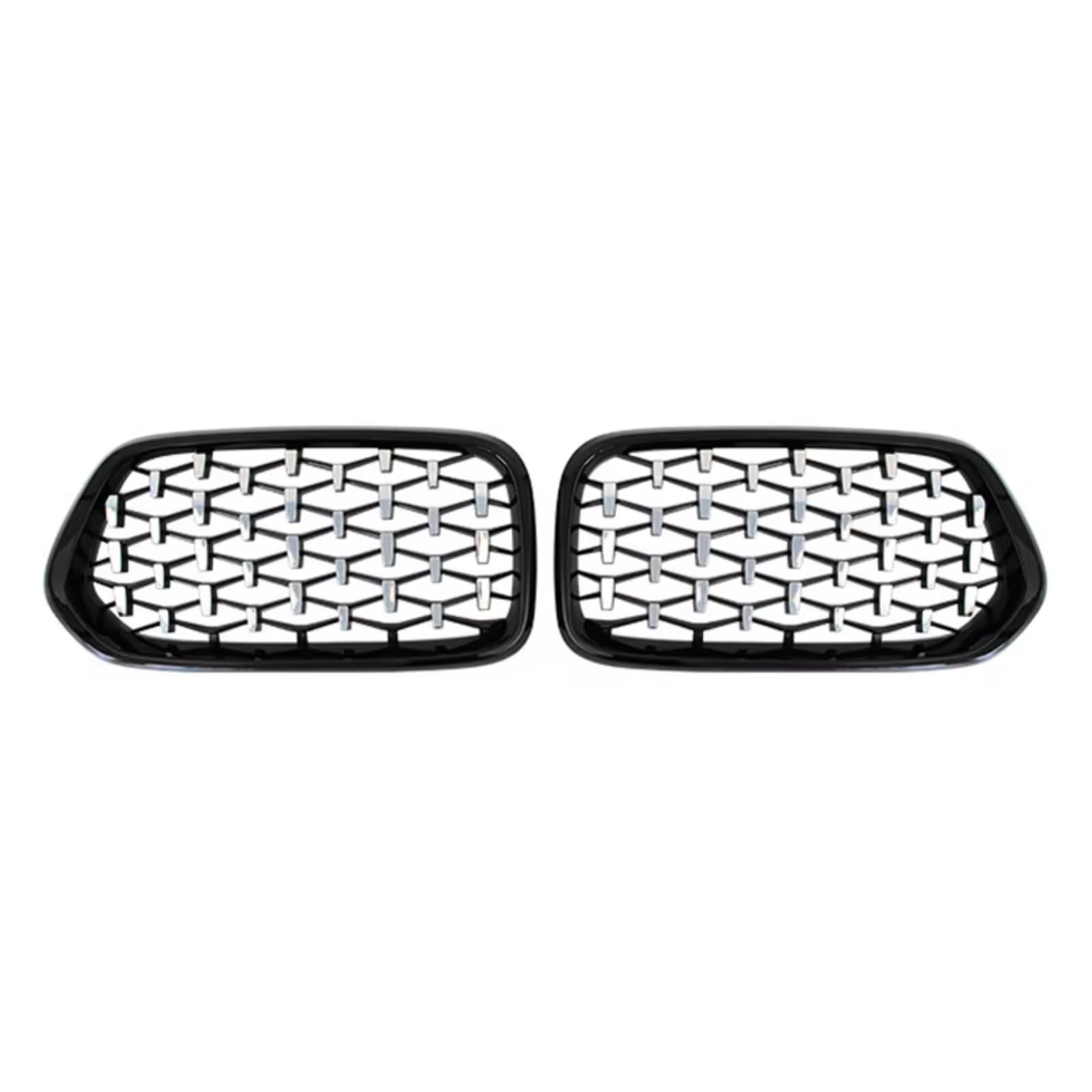 GYTTAK NierenGrill Kompatibel Mit Für X2 F39 2018 2019 2020 2021, Auto-Meteor-Stil-Grill, Frontstoßstange, Diamant-Nierengrill, Renngitter, Autozubehör(Gray) von GYTTAK