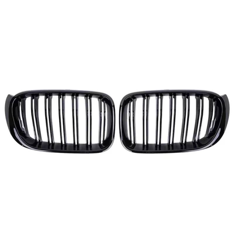 GYTTAK NierenGrill Kompatibel Mit Für X3 X4 F25 F26 2014 2015 2016 2017, Auto-Frontnieren-Stoßstangengrill, Doppelliniengrill, Renngrills, Autozubehör von GYTTAK