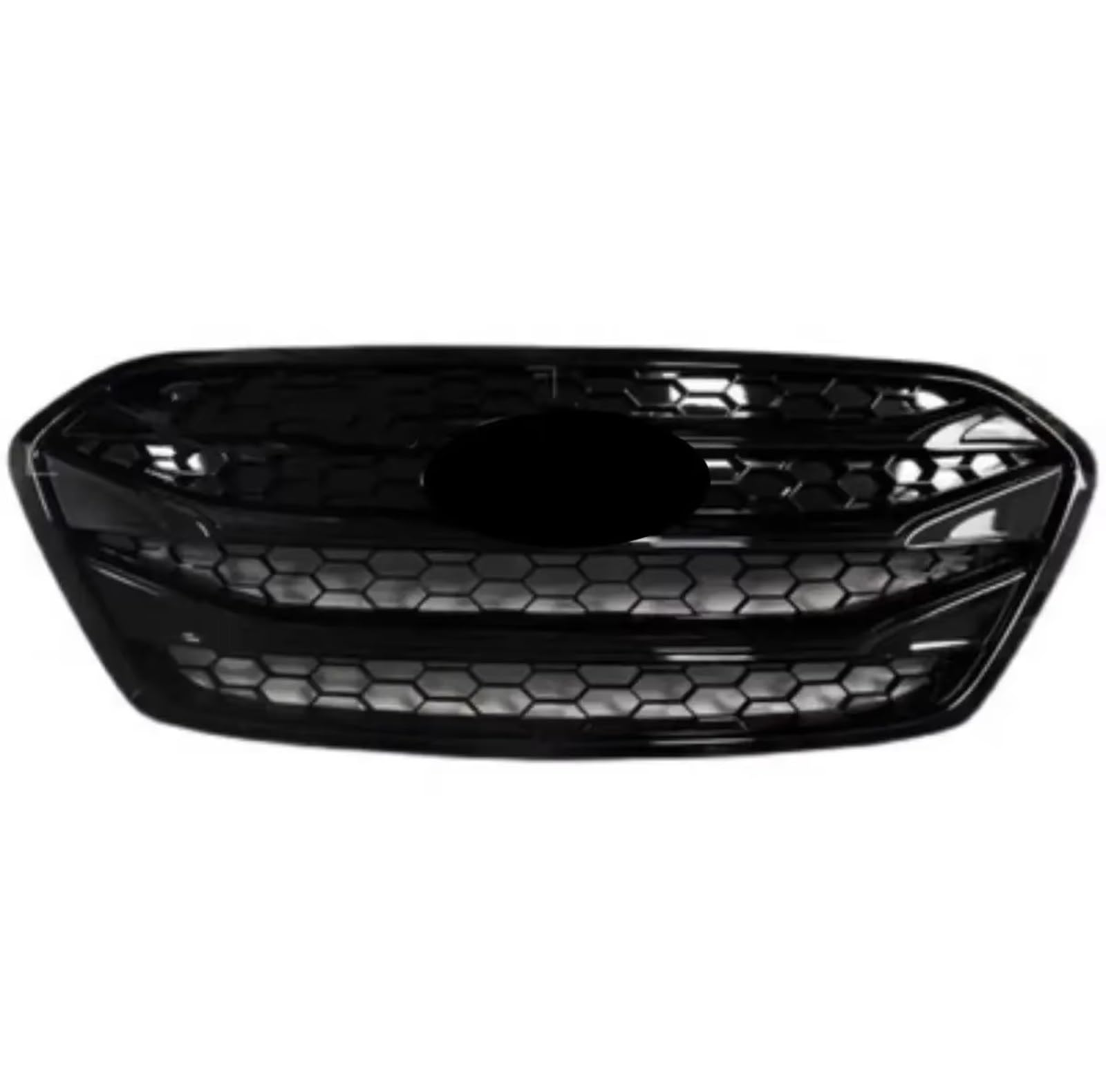 GYTTAK NierenGrill Kompatibel Mit Hyundai Für Ix35 2013 2014 2015, Auto-Frontstoßstangengrill, Kühlergrillgitter, Obere Stoßstangenhaube, Kühlergrill, Renngitter(Black) von GYTTAK