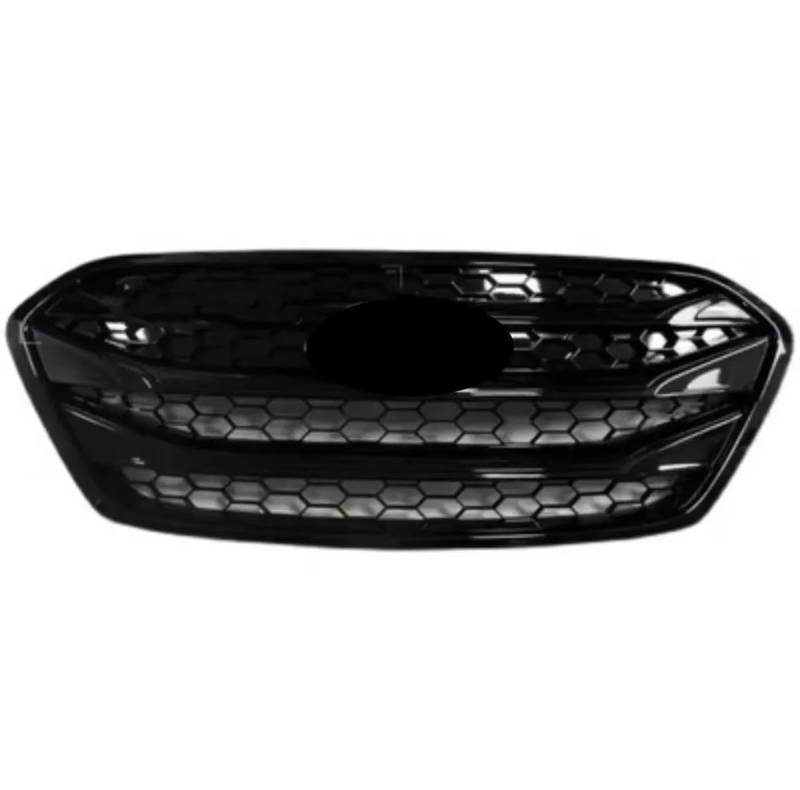 GYTTAK NierenGrill Kompatibel Mit Hyundai Für Ix35 2013 2014 2015, Auto-Frontstoßstangengrill, Kühlergrillgitter, Obere Stoßstangenhaube, Kühlergrill, Renngitter(Black) von GYTTAK