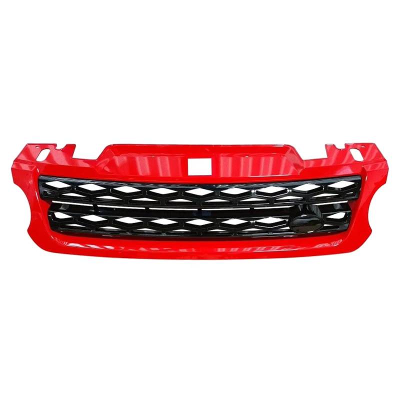 GYTTAK NierenGrill Kompatibel Mit Land Für Rover Für Range Für Rover Sport L494 2014 2015 2016 2017 Frontstoßstange Oberer Grill Außenform Autozubehör(Red) von GYTTAK