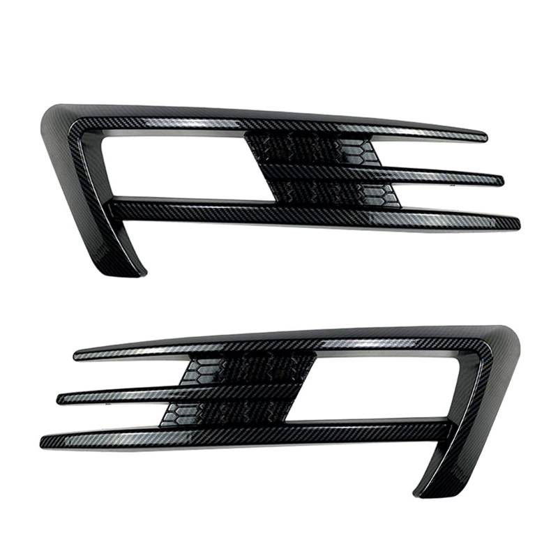 GYTTAK NierenGrill Kompatibel Mit VW Für Golf 7 Für MK7 2013 2014 2015 2016 2017 Nierengitter Lufteinlass Grill Auto Frontgitter Stoßstange Motorhaube Obere Gitterbucht(Carbon Fiber) von GYTTAK