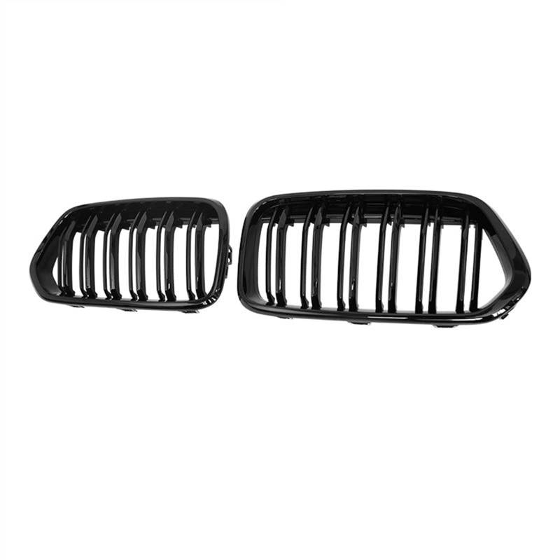 GYTTAK NierenGrill Kompatibel Mit X2 F39 2018 2019 2020 2021 2022 Auto Snap-on Front Nierengitter Lufteinlass Grill Doppellamellengitter(Matte Black) von GYTTAK