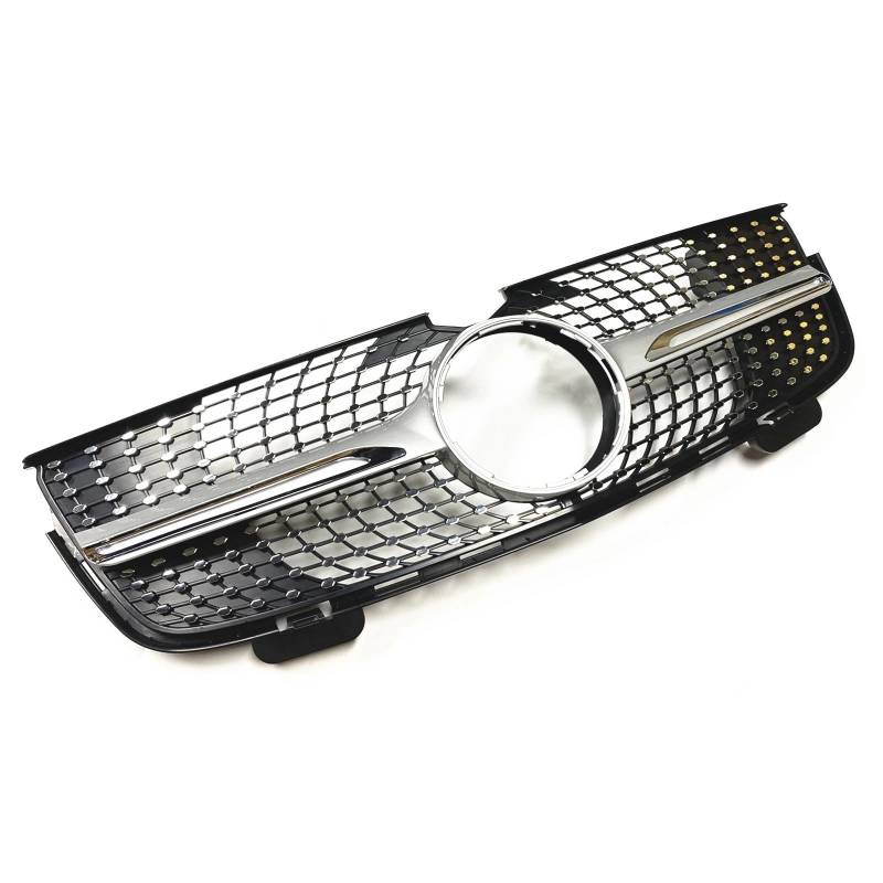 GYTTAK NierenGrill Kompatibel mit Mercedes für Benz X164 GL320 GL450 2007 2008 2009 2010 2011 2012 Vorderer Kühlergrill, oberer Stoßstangenhauben-Netzgrill von GYTTAK