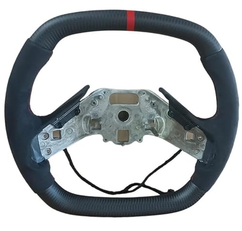 GYTTAK Sportlenkräder Kompatibel Mit Chevrolet C8 Für Corvette Z51 Z06 2019 2020 2021 2022 2023 2024 Carbonfaser-Lenkrad, Ersatz-Auto-Rennrad Mit Heizung(Style-3) von GYTTAK