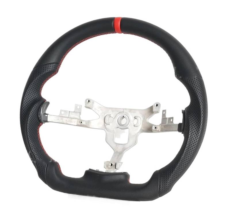 GYTTAK Sportlenkräder Kompatibel Mit Chevrolet Für Corvette C6 Z06 ZR1 2006 2007 2008 2009 2010 2011 Lenkrad Autozubehör Rennsportlenkrad(Red) von GYTTAK