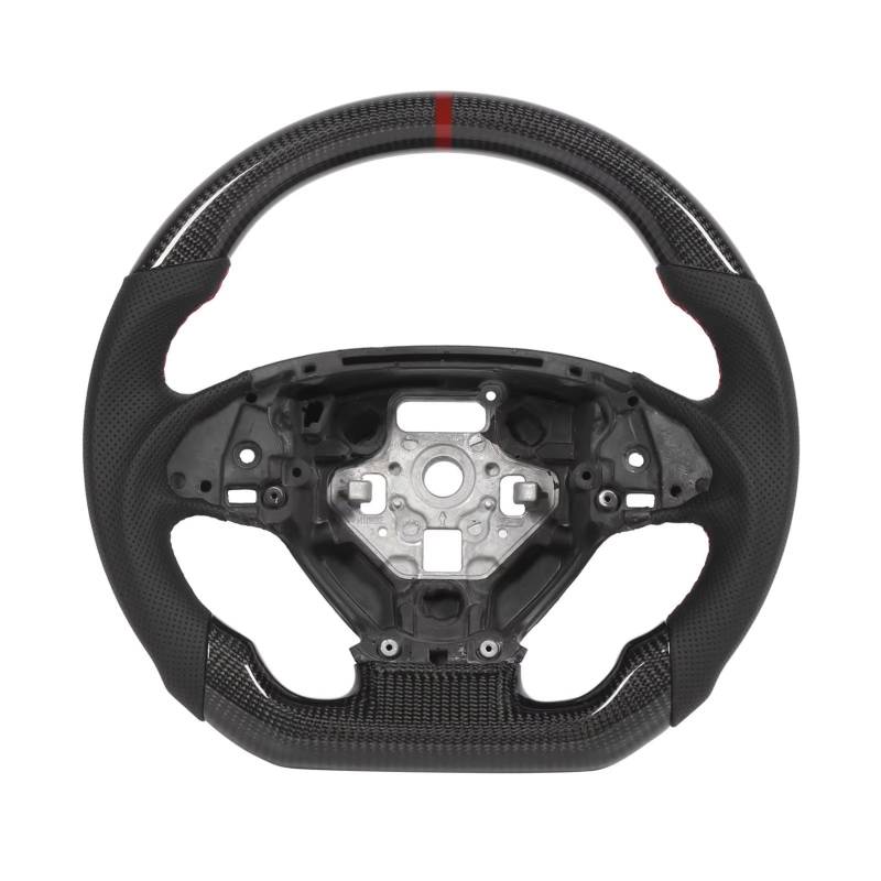 GYTTAK Sportlenkräder Kompatibel Mit Chevrolet Für Corvette C7 2014 2015 2016 2017 2018 2019 Custom Carbon Fiber Lenkrad Ersatz Autozubehör von GYTTAK