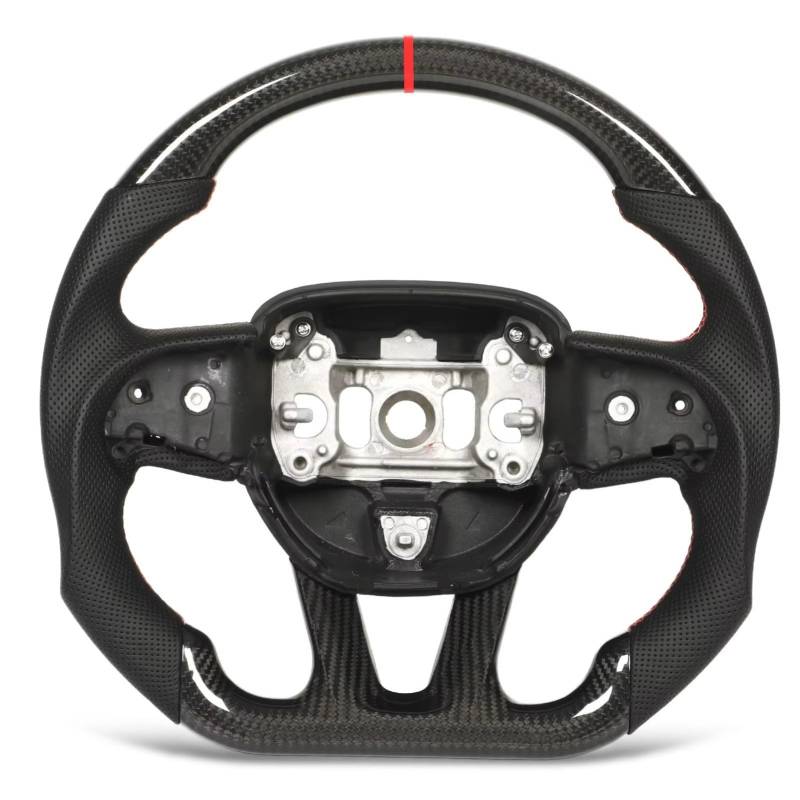 GYTTAK Sportlenkräder Kompatibel Mit Dodge Für Challenger Für Charger Für SRT Für Hellcat 2015 2016 2017 2018 2019 2020 2021 2022 Carbonfaser-Lenkradersatz von GYTTAK