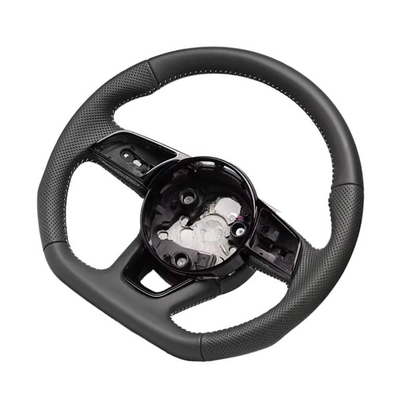 GYTTAK Sportlenkräder Kompatibel Mit Für RS3 RS4 RS5 A3 A4 A5 S3 S4 S5 2017 2018 2019 2020 2021 Ersatz-Lenkrad Mit Vollständiger Perforation, Autozubehör(RS Logo Without Hole) von GYTTAK