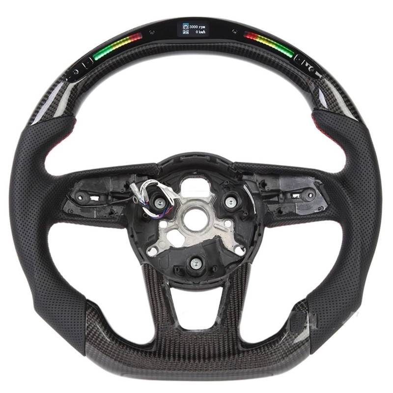 GYTTAK Sportlenkräder Kompatibel Mit Für RS3 RS4 RS5 S3 S4 S5 A3 A4 A5 A6 A7 B7 B8 C7 C8 2017 2018 2019 2020 Carbonfaser-Lenkrad-Autozubehör(Style 4) von GYTTAK