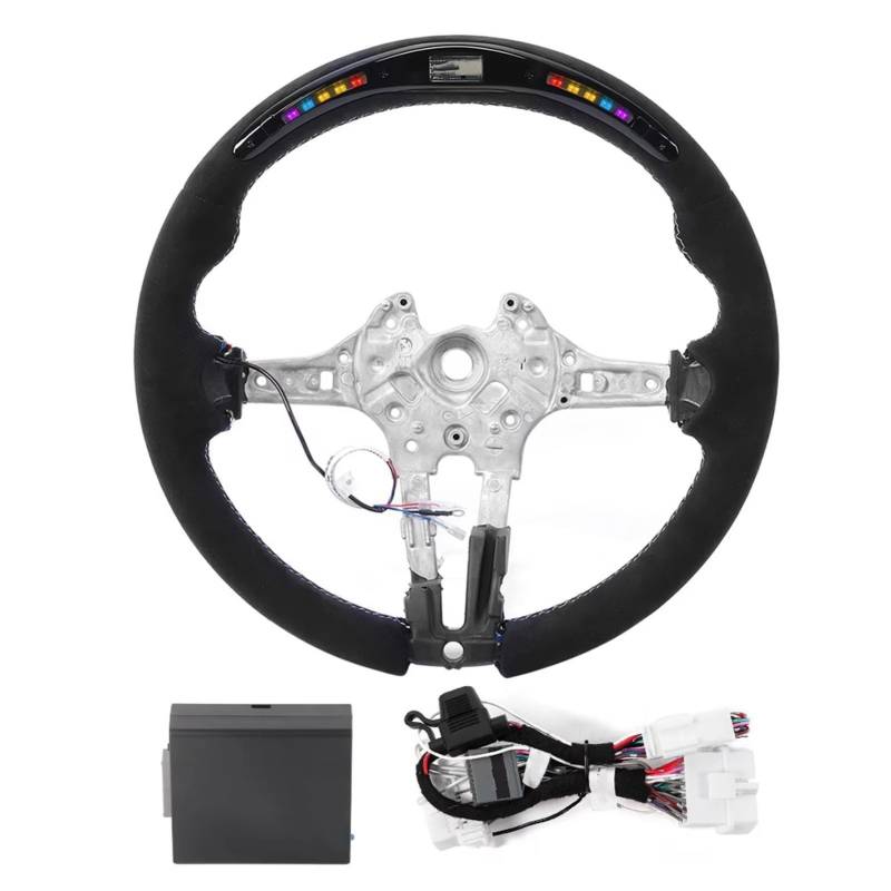GYTTAK Sportlenkräder Kompatibel Mit Für X5 F15 M 2014 2015 2016 2017 2018 Für X6 F16 X5M F85 X6M F86 Race Digital Display Licht Lenkrad Autoteile von GYTTAK