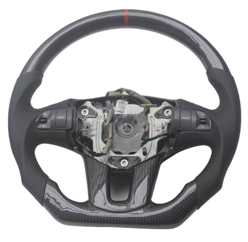 GYTTAK Sportlenkräder Kompatibel Mit Kia Für Sportage R KX5 2010 2011 2012 2013 2014 2015 2016 2017 2018 Ersatz-Carbonfaser-Lenkrad-Autoteile(A Style) von GYTTAK