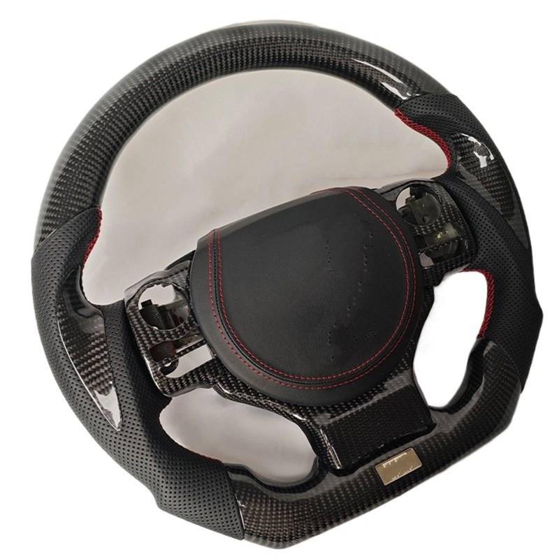 GYTTAK Sportlenkräder Kompatibel Mit Lexus Für IS200 ISF250 IS300 IS350 Für ISF Für RCF F Sport 2013 2014 2015 2016 2017 2018, Carbonfaser-Lenkrad, Autoteile(Heating Function) von GYTTAK