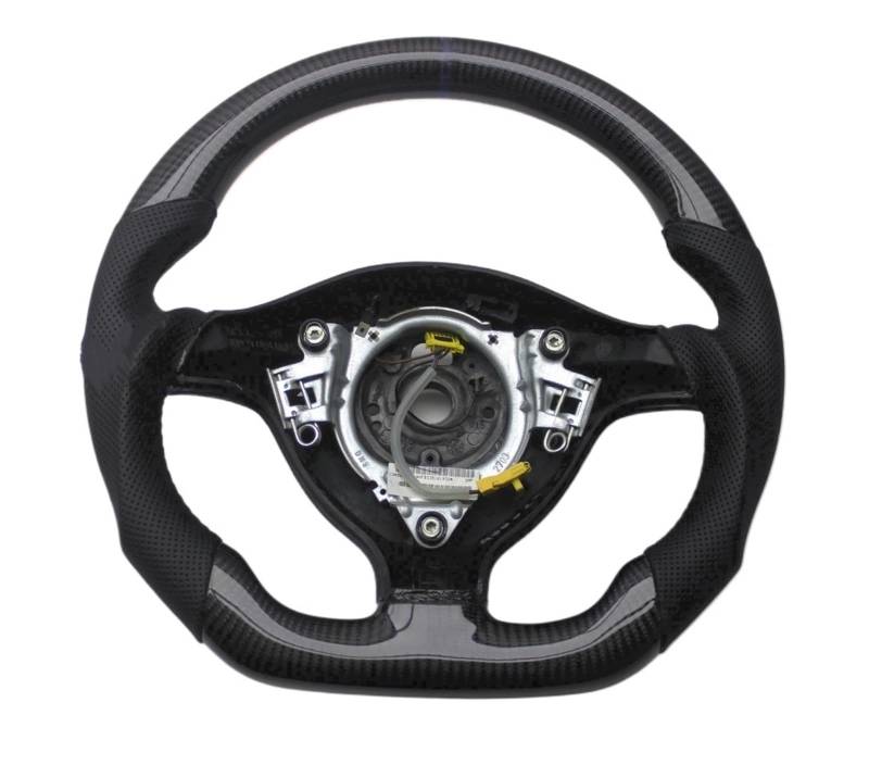 GYTTAK Sportlenkräder Kompatibel Mit Seat Für Leon 1M 1998 1999 2000 2001 2002 2003 2004, Carbonfaser-Lenkradbaugruppe, Autoinnenausstattung(Black) von GYTTAK