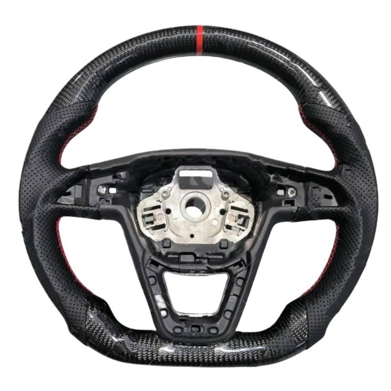 GYTTAK Sportlenkräder Kompatibel Mit Seat Für Leon MK3 5F Für C&upra Für Fr Für Ibiza 2013 2014–2020 2021 2022 2023 2024 Zubehör Zur Modifikation des Autolenkrads Aus Kohlefaser(Style 1) von GYTTAK