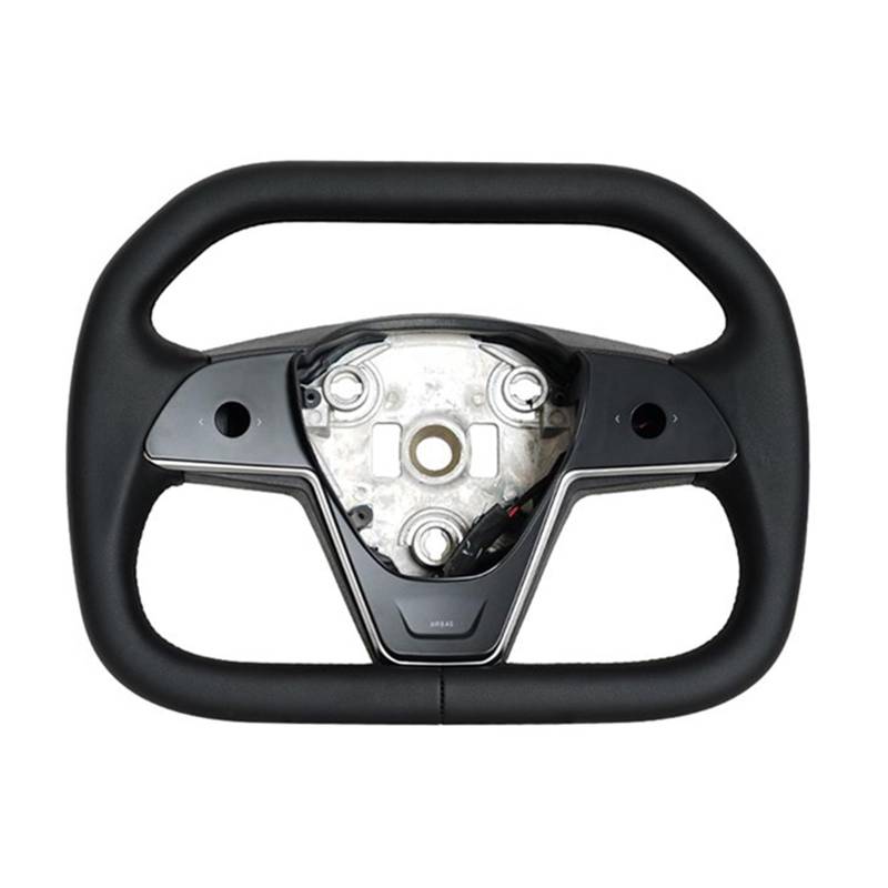 GYTTAK Sportlenkräder Kompatibel Mit Tesla Für Model 3 2017 2018 2019 2020 2021 2022 2023 Für Model Y Lenkrad D Rennlenkrad Mit Beheiztem Autozubehör von GYTTAK