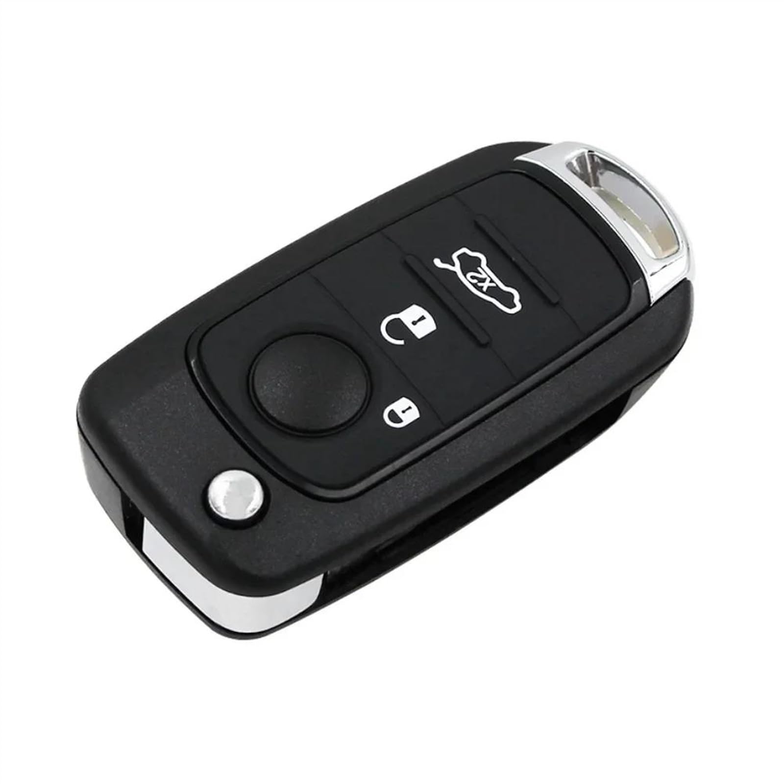Kompatibel Mit Fiat Für Egea Für Tipo Für 500X 2016 2017 2018 2019 2020 2021 2022 2023 1 Stück Autoschlüsselgehäuse Klappbares Flip-Fernbedienungs-Autoschlüsselgehäuse Autoschlüsselgehäuse(3button) von GYTTAK