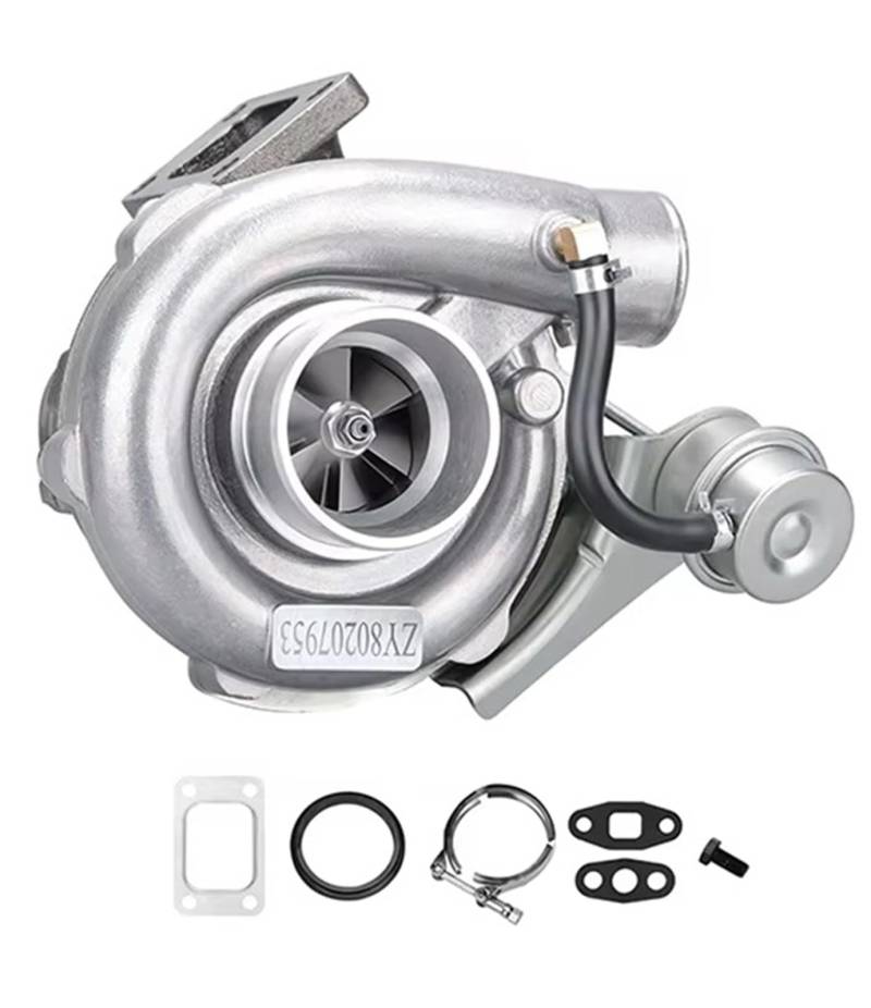 Motor-Turbolader Kompatibel Mit 4 6 Zyl. GT35 GT30 T3T4 T04E T3 0,73 0,5 A/r 2,5 Zoll V-Band-Zapfen Für Turbolader Abgasturbolader von GYTTAK