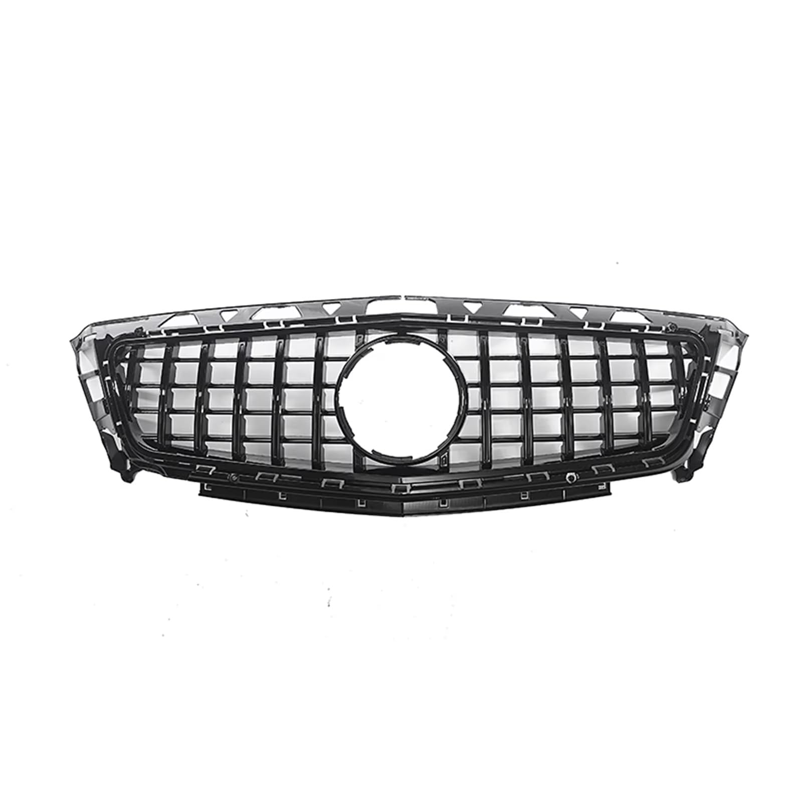 NierenGrill Kompatibel Mit Benz Für W218 CLS63 CLS63 Für AMG 2012 2013 2014 Auto-Frontgrill GT-Stil Grill Obere Stoßstangenhaube Mesh Grid Grill Autoteile(Black) von GYTTAK
