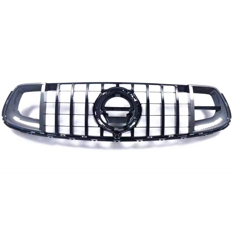 NierenGrill Kompatibel Mit Benz Für W253 X253 GLC-Klasse GLC300 GLC43 Für AMG Coupe 2020 2021 2022 Auto Oberen Stoßfänger Vorne Kühlergrill Haube Mesh Gitter Grill(Black) von GYTTAK