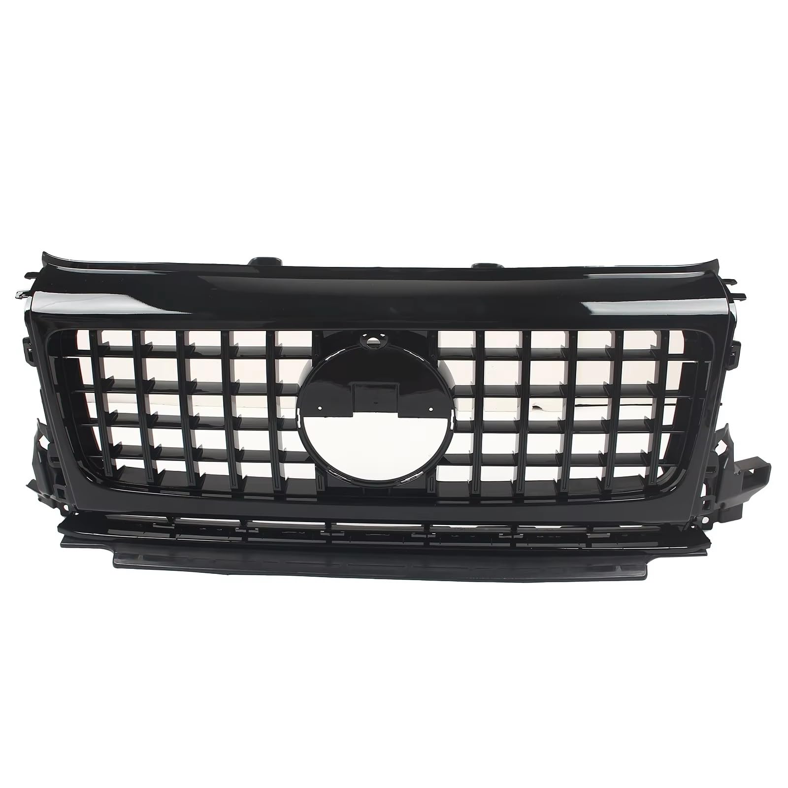 NierenGrill Kompatibel Mit Benz Für W464 G63 Für AMG 2019 2020 2021 2022 2023 Autozubehör Frontstoßstange Oberer Grill Renngrill Außenteil(Black) von GYTTAK
