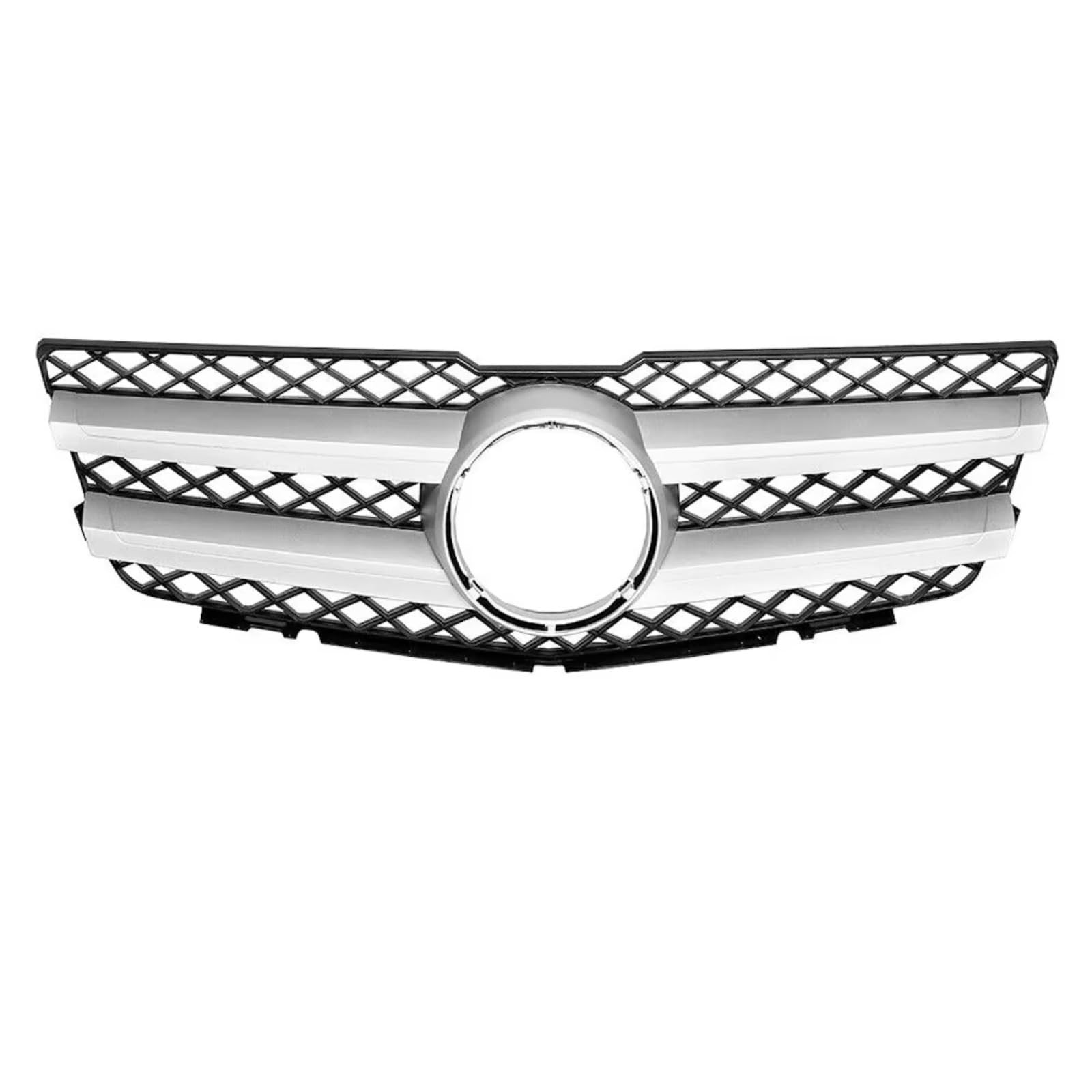 NierenGrill Kompatibel Mit Benz Für X204 2008 2009 2010 2011 2012 Für GLK280 GLK300 GLK350 Auto-Frontstoßstangengitter Im GTR-Stil(FCL2- Silver) von GYTTAK