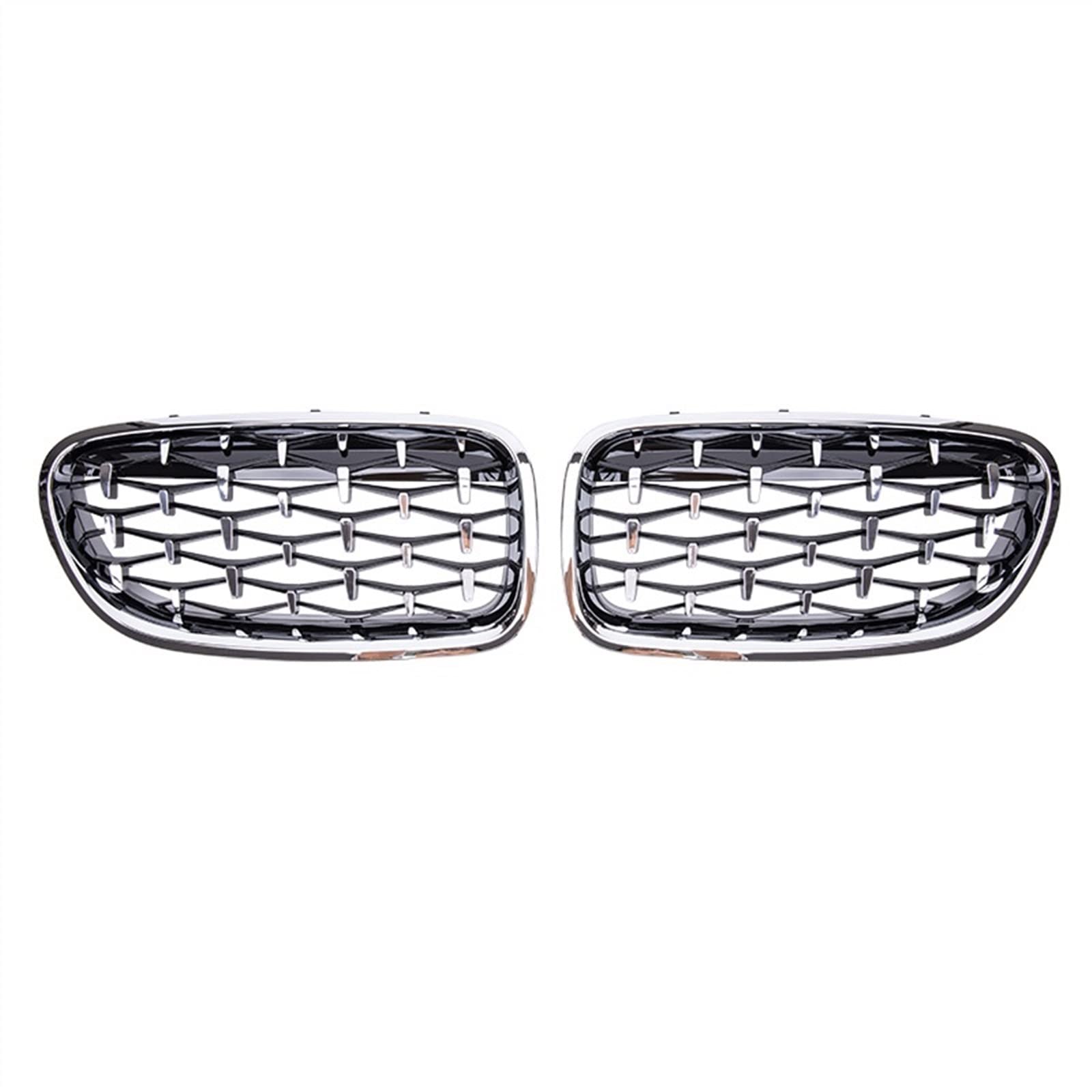 NierenGrill Kompatibel Mit F10 F18 520 523 525 2010 2011 2012 2013 2014 2015 2016 2017 Auto Frontstoßstange Gitter Nierengrill Stoßstange Haubengitter Lufteinlass Grill(All Silver) von GYTTAK