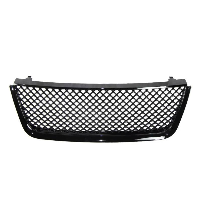 NierenGrill Kompatibel Mit Ford Für Expedition 2003 2004 2005 2006 Auto Front Stoßstange Gitter Oberen Grill Racing Grills Abdeckung Glänzend Schwarz Mesh Grille Shell von GYTTAK