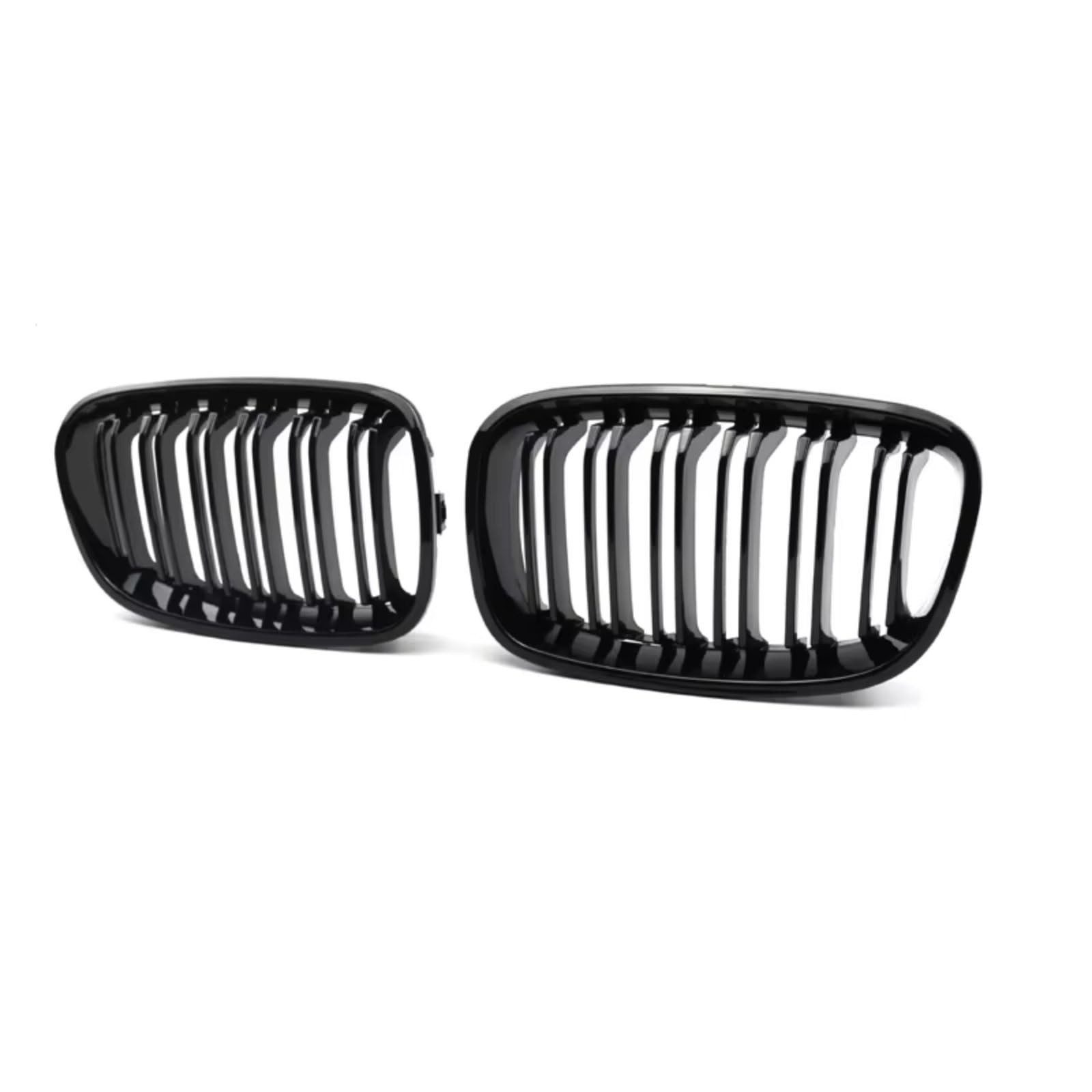 NierenGrill Kompatibel Mit Für F20 F21 2011 2012 2013 2014 1 Serie Auto Ersatz Auto Frontstoßstange Nierengitter Racing Grills Doppellamellengitter(Black) von GYTTAK