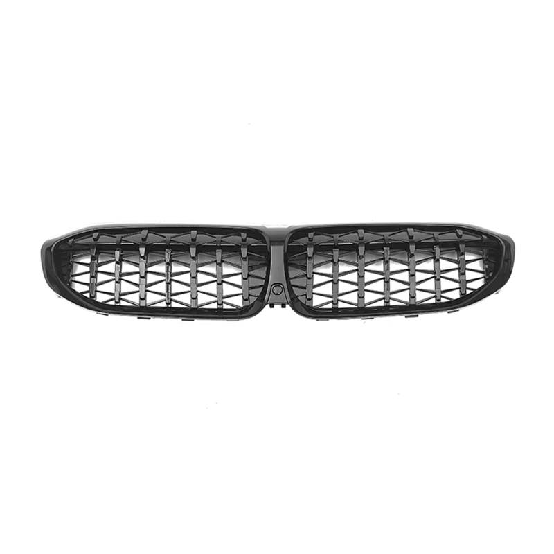 NierenGrill Kompatibel Mit Für G20 G21 G28 320i 330i M340i 3er 2019 2020 2021 2022 51138072085 Vorderer Oberer Stoßfänger Nierengitter Haube Mesh Racing Grillgitter(Glossy Black) von GYTTAK