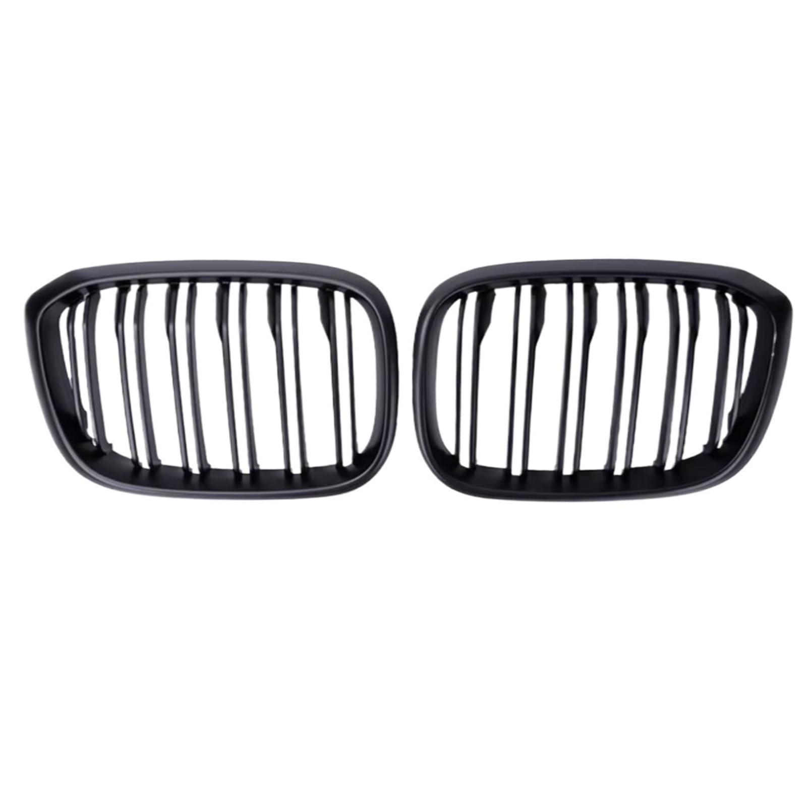 NierenGrill Kompatibel Mit Für X3 G01 G08 X4 G02 2018 2019 2020 2021 Auto-Front-Nieren-Stoßstangengrill, Glänzend Schwarz, Renngrills, Ersatz-Auto-Styling(Matte Black,2 Slat) von GYTTAK